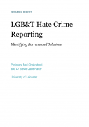 LGB&T Hate Crime Reporting: Identifying Barriers and Solutions